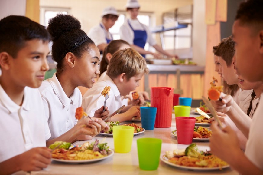 Children eating together