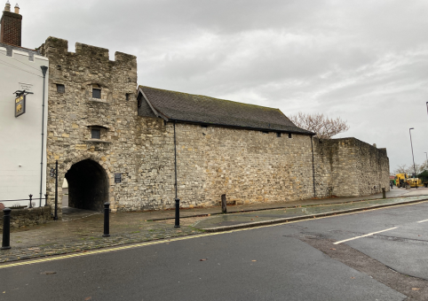 Town Wall after the repair work was completed
