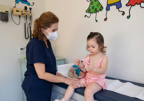 Nurse with a child