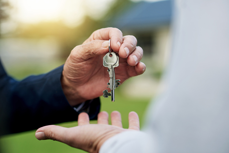 Keys being handed over