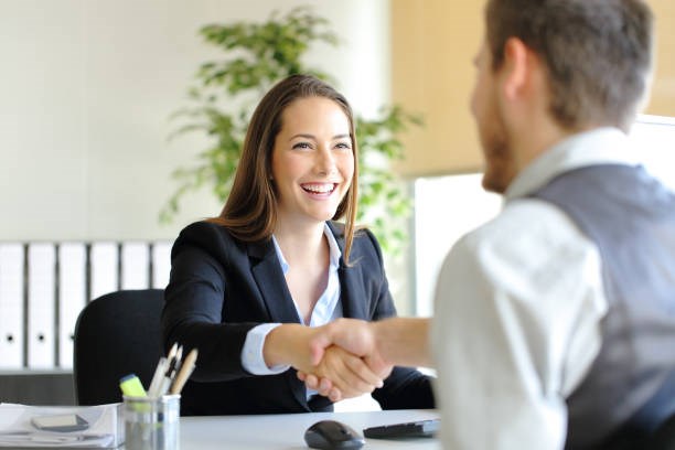 Two people shaking hands