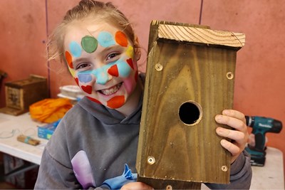 Junior Warden with birdbox