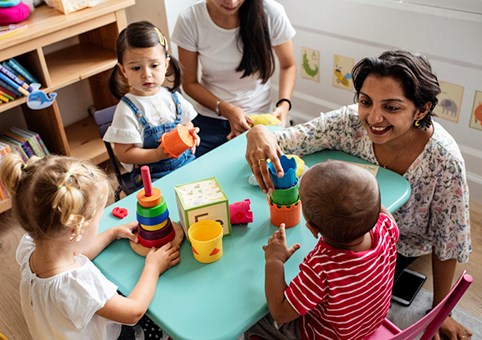 Children at childcare