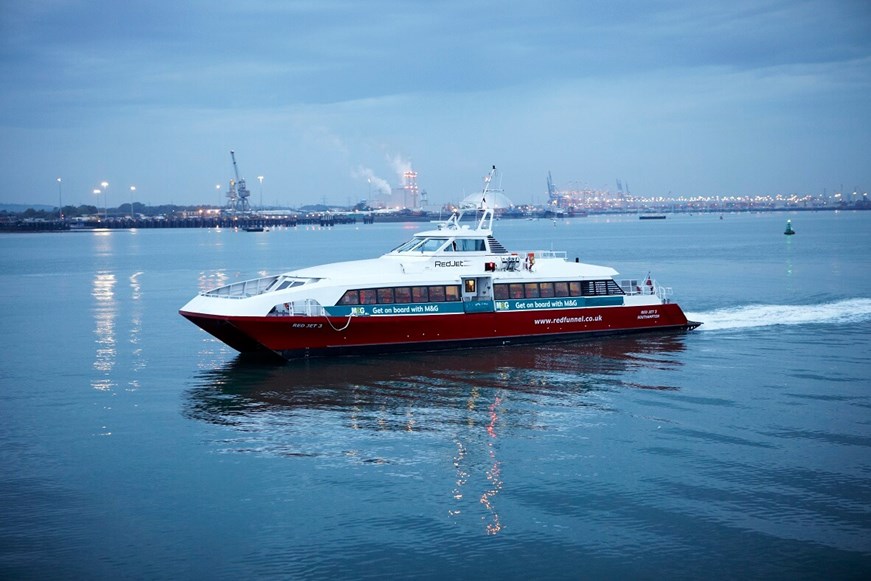 A Red Funnel ferry