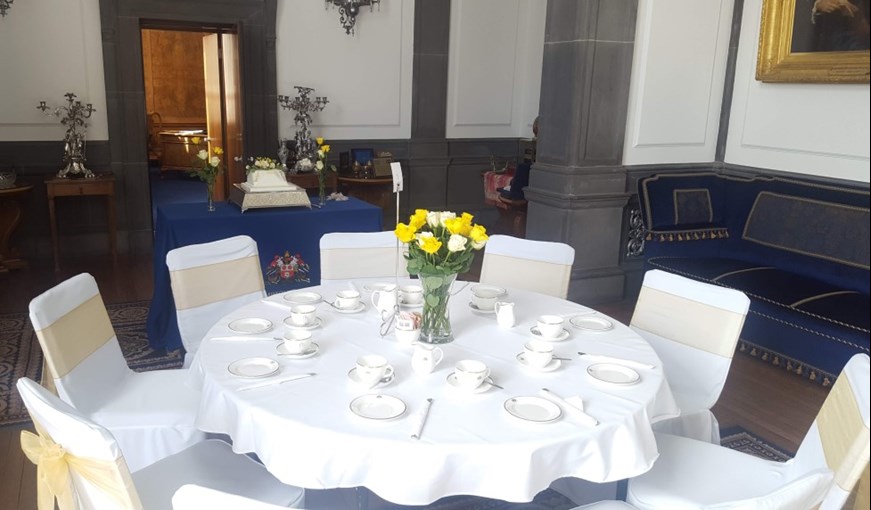 A table set for afternoon tea