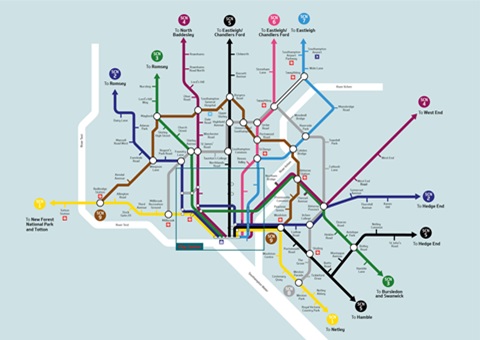 Southampton cycle map