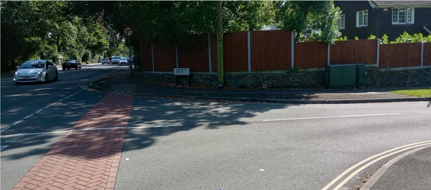 A photo of the fence taken on 29 August 2024 by the Planning Enforcement team.