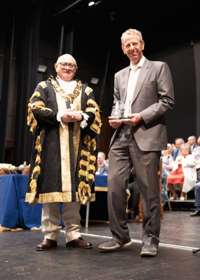 Mayor with Trever Pickup