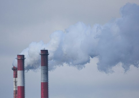 Smoke from industrial chimneys