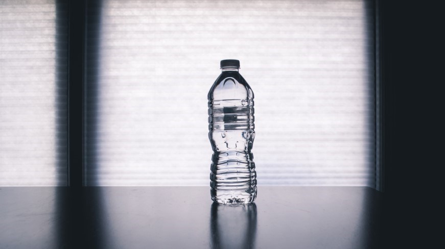 A bottle of water