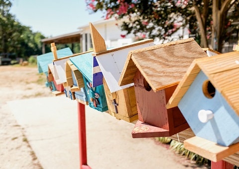 Wooden birdhouses