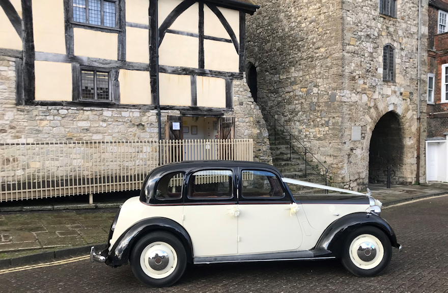 Car at front of Westgate Hall