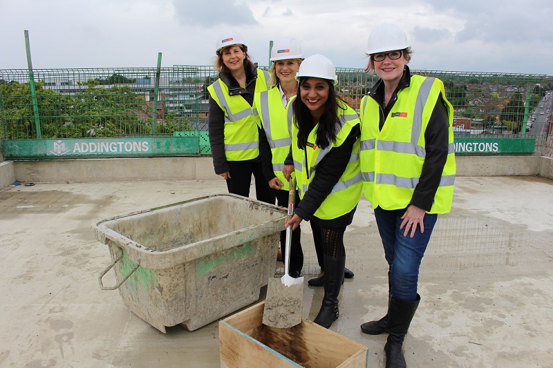 Potters Court topping out