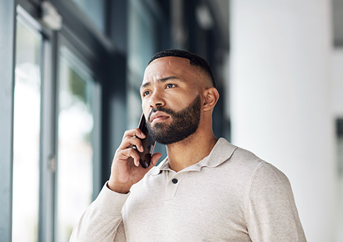 Man making a call