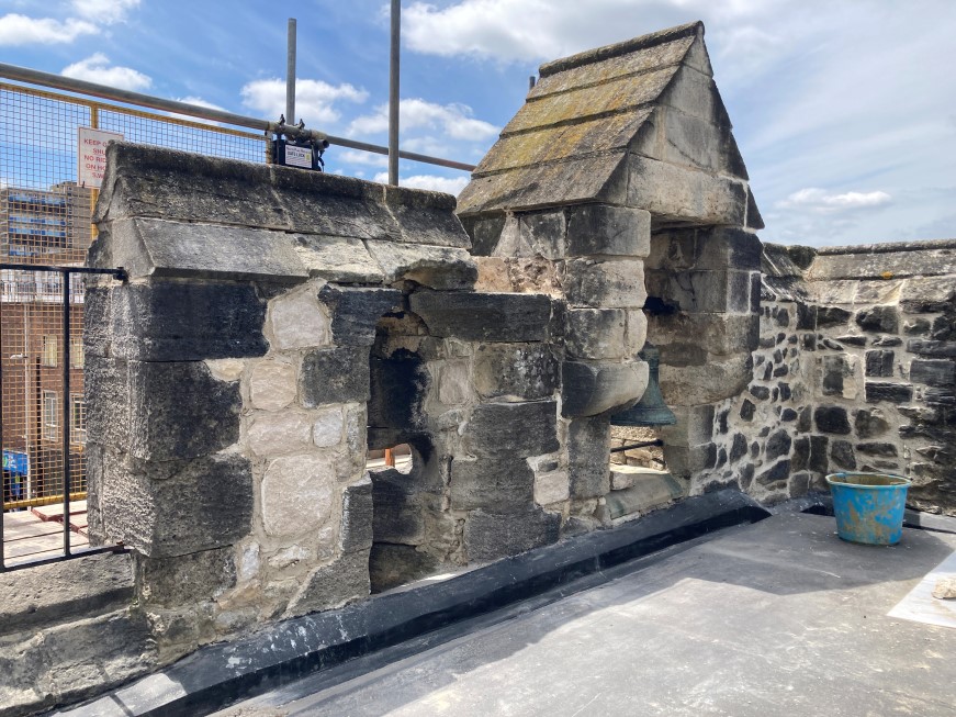 Repairs In Progress On The Roof