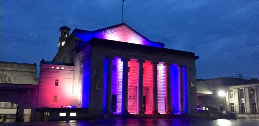 Guildhall lit up