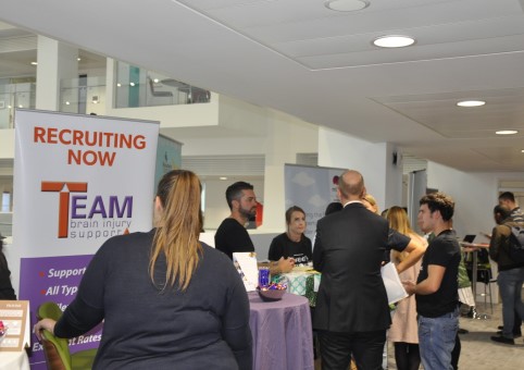 People attending a jobs fair