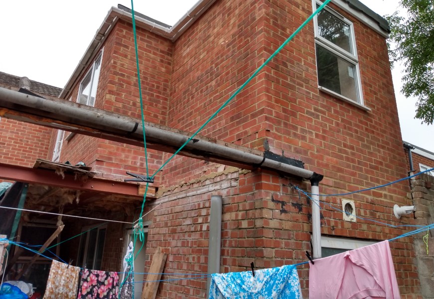 A photo of the extension in question taken from a neighbouring property