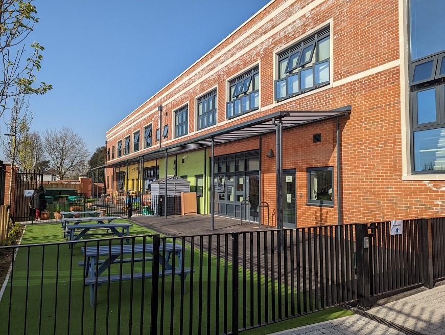 St Mark's C of E Primary School entrance